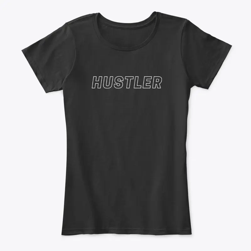 "HUSTLER" Black